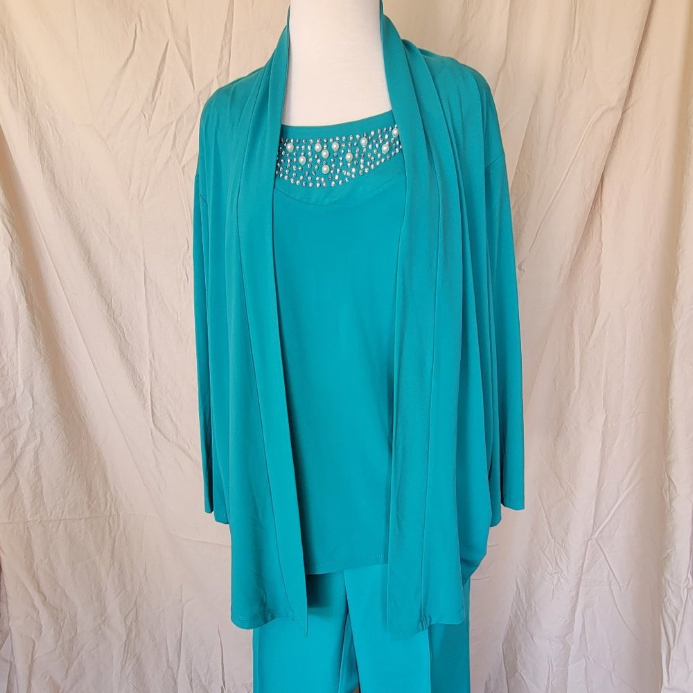 Teal Pant Suit